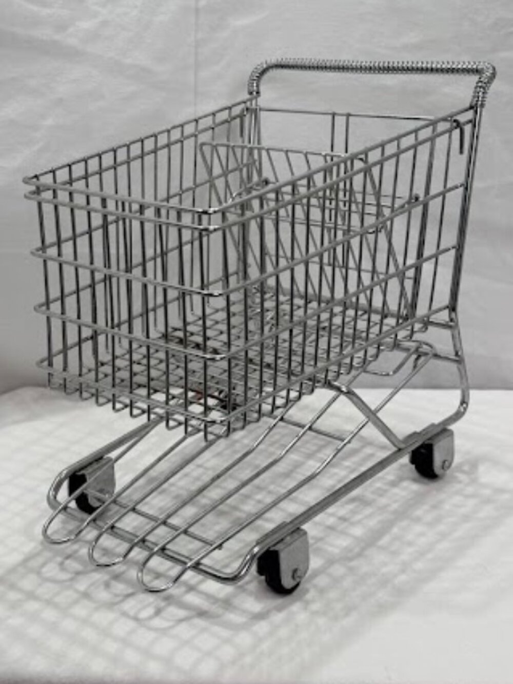 Miniature Metal Grocery Shopping Cart 12x12” GREAT PROP FOR HOME